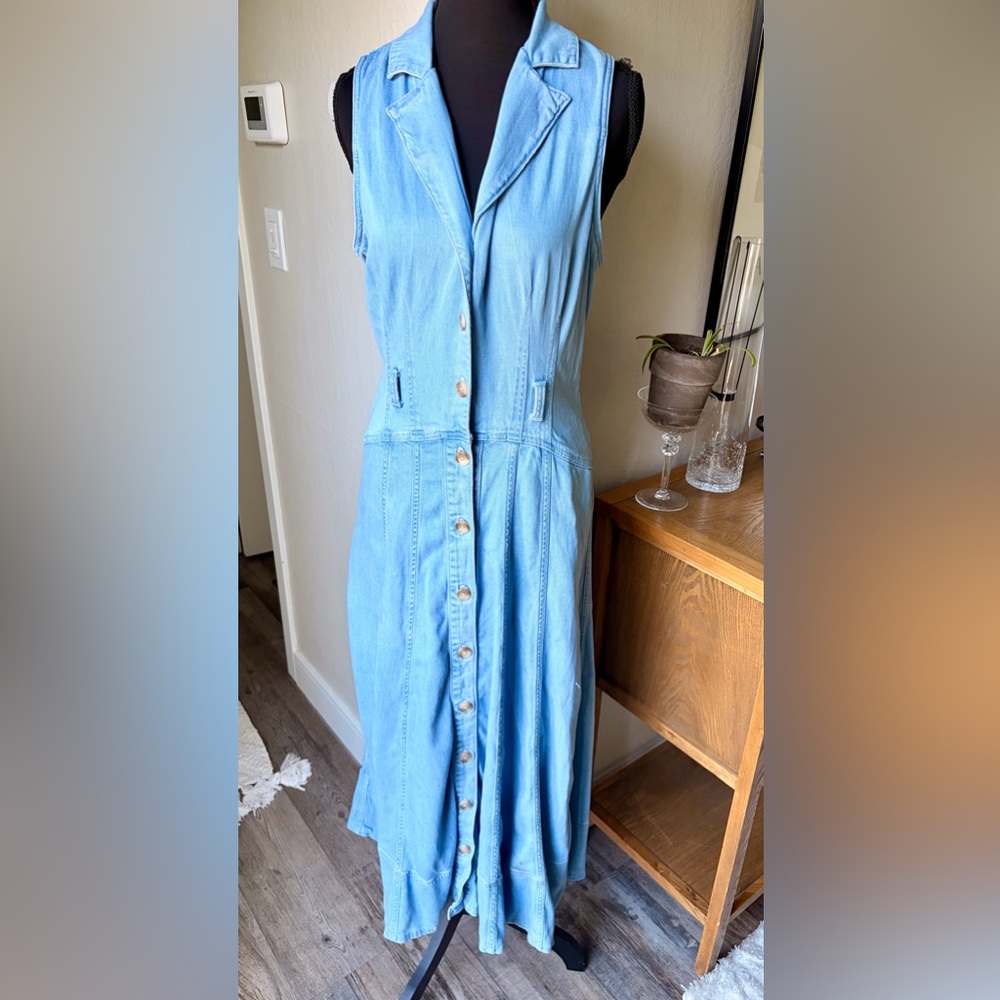 Robert Rodriguez Juniper Kona Sleeveless Denim Maxi Dress NWT Size 6